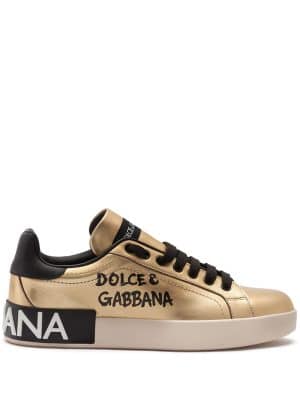 Dolce & Gabbana Portofino low-top sneakers - Goud
