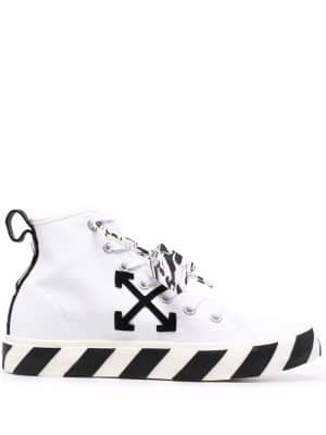 Off-White MID TOP VULCANIZED CANVAS WHITE BLACK - Wit