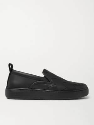 Bottega Veneta - Dodger Intrecciato Leather Slip-On Sneakers - Men - Black - EU 40