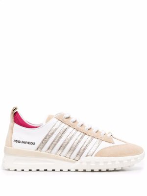 Dsquared2 Sneakers met contrasterend vlak - Wit