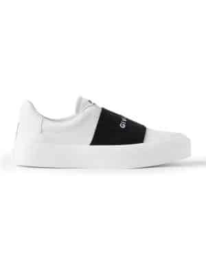 Givenchy - City Sport Slip-On Leather Sneakers - Men - White - 45