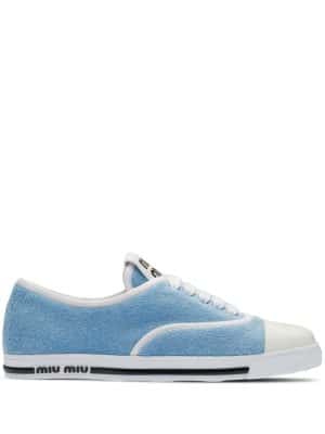 Miu Miu Terry low-top sneakers - Blauw