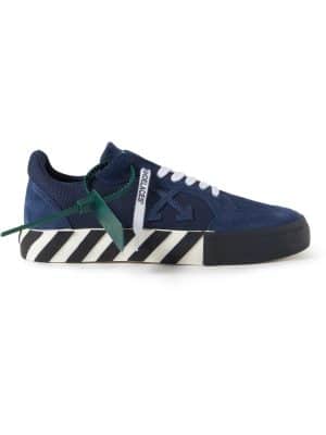 Off-White - Suede and Canvas Sneakers - Men - Blue - EU 42