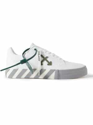 Off-White - Suede-Trimmed Canvas Sneakers - Men - White - EU 40