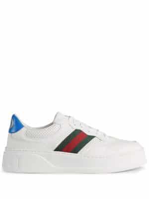 Gucci Sneakers met GG-reliëf - Wit