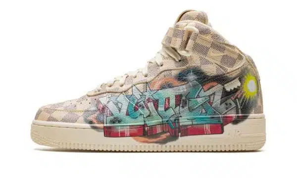 Nike Louis Vuitton Air Force 1 Mid "Virgil Abloh - Graffiti" Shoes - Size 18