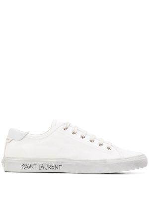 Saint Laurent Sneakers met gerafeld-effect - Wit