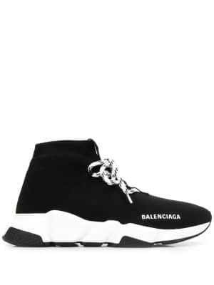 Balenciaga Speed sneakers met logoprint - Zwart