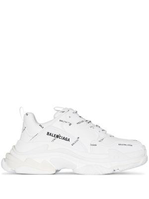 Balenciaga Triple S sneakers met logoprint - Wit