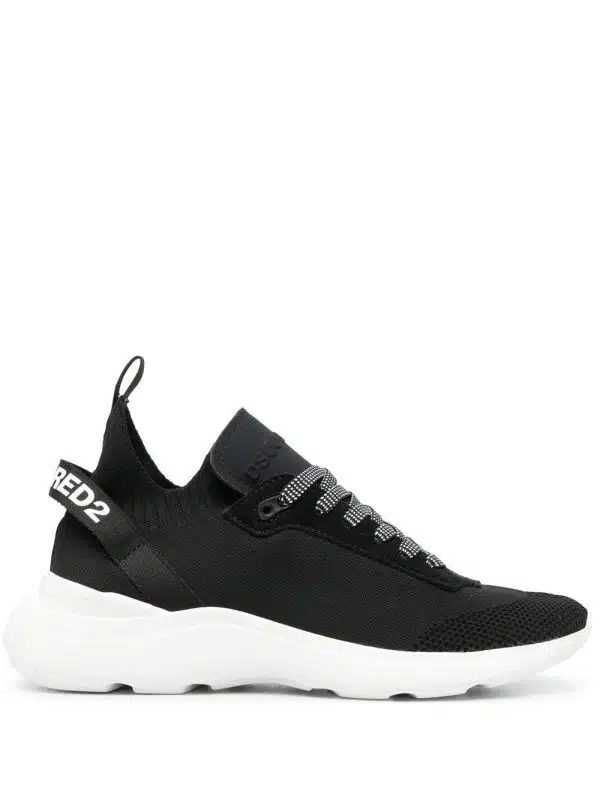 Dsquared2 Sneakers met logoband - Zwart