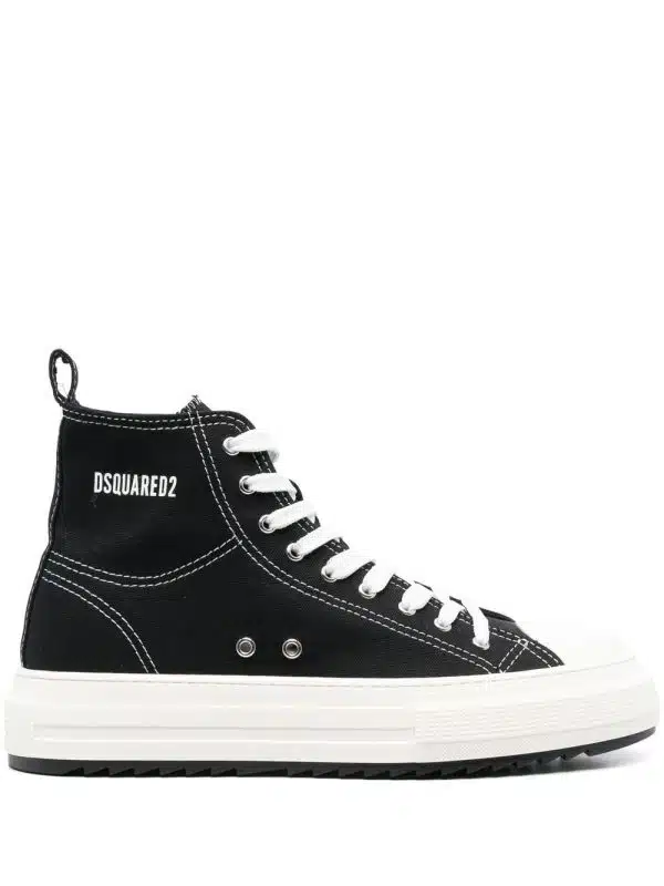 Dsquared2 high-top flatform sneakers - Zwart