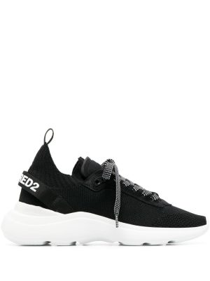 Dsquared2 lace-up low-top sneakers - Zwart