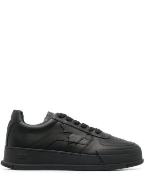 Dsquared2 logo-print lace-up sneakers - Zwart