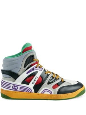 Gucci Basket high-top sneakers - Grijs
