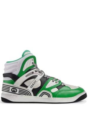 Gucci Basket high-top sneakers - Groen