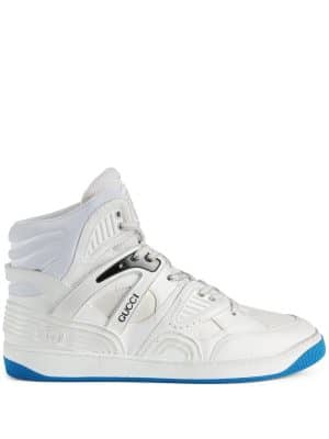 Gucci Basket high-top sneakers - Wit
