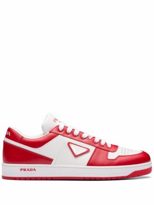 Prada Sneakers met logopatch - Wit