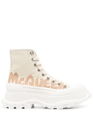 Alexander McQueen Tread Slick high-top sneakers - Beige