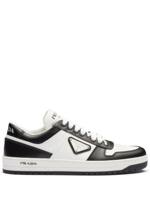 Prada Downtown leather sneakers - Wit