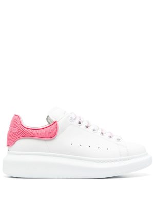 Alexander McQueen Oversized lace-up sneakers - Wit