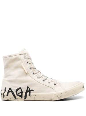 Balenciaga Paris high-top sneakers - Beige