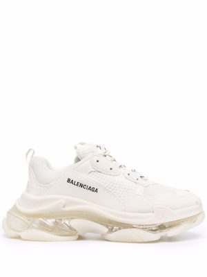 Balenciaga Triple S sneakers met doorzichtige zool - Wit