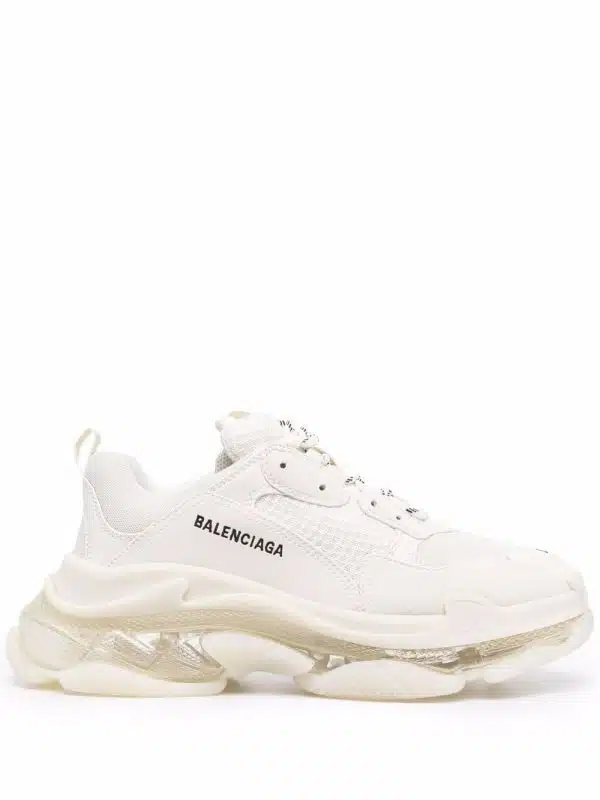 Balenciaga Triple S sneakers met doorzichtige zool - Wit
