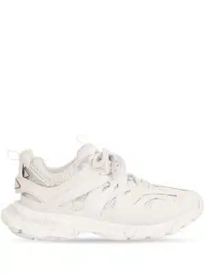 Balenciaga logo-patch lace-up sneakers - Wit