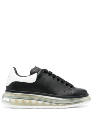 Alexander McQueen Oversized transparent-sole sneakers - Zwart