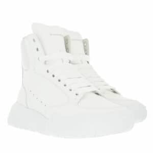 Alexander McQueen Sneakers - High Top Sneakers in white
