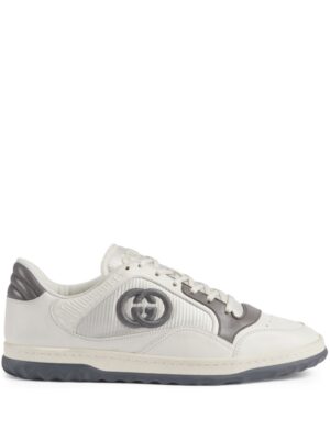 Gucci logo-patch lace-up sneakers - Wit