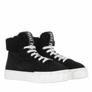 Miu Miu Sneakers - High Top Sneakers Suede in black