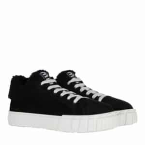 Miu Miu Sneakers - Slip On Shoes Suede in black