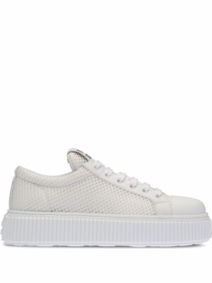 Miu Miu Sneakers met plateauzool - Wit