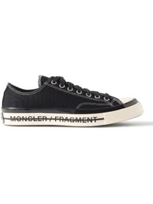 Moncler - Converse 7 Moncler Fragment Fraylor III Canvas Sneakers - Men - Black - EU 39.5