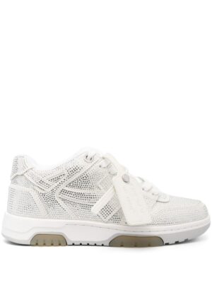 Off-White Out Of Office Strass leather sneakers - Wit