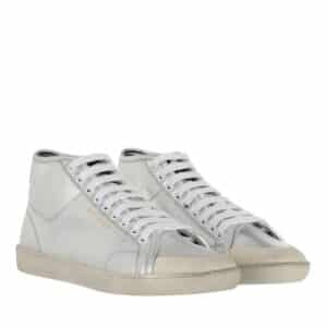 Saint Laurent Sneakers - Court Classic SL/39 Mid-Top Sneakers Leather in silver