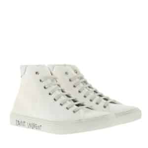 Saint Laurent Sneakers - Malibu Hightop Sneaker in white