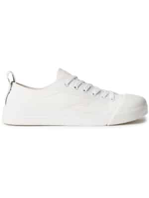 Bottega Veneta - Rubber-Trimmed Canvas Sneakers - Men - White - EU 42