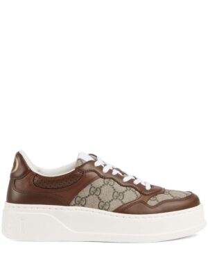 Gucci GG panelled sneakers - Bruin