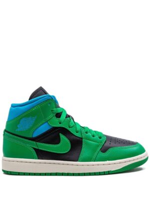Jordan Air Jordan 1 Mid "Lucky Green/Aquatone" sneakers - Zwart