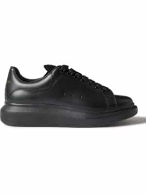 Alexander McQueen - Exaggerated-Sole Studded Leather Sneakers - Men - Black - EU 43.5