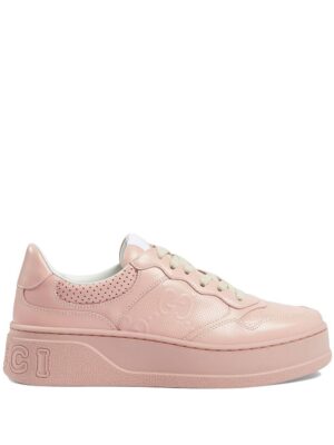 Gucci Sneakers met logo-reliëf - Roze