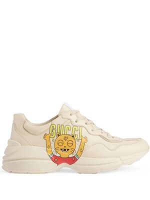 Gucci Sneakers met logoprint - Beige