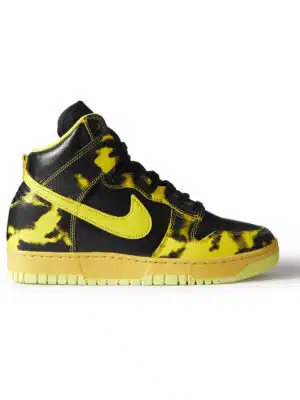 Nike - Dunk 1985 Printed Leather High Top Sneakers - Men - Black - US 11