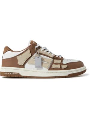 AMIRI - Skel-Top Colour-Block Leather Sneakers - Men - Brown - EU 46