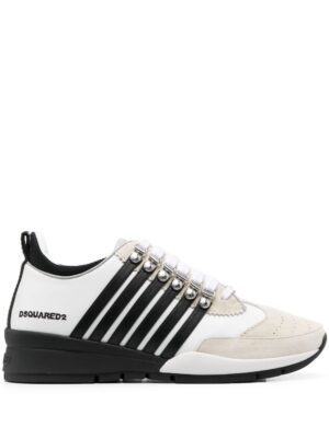 Dsquared2 Boxer stripe-print sneakers - Wit