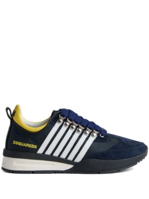 Dsquared2 striped low-top sneakers - Blauw