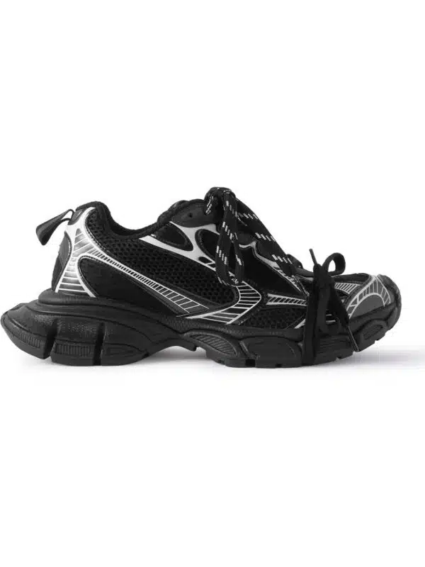 Balenciaga - 3XL Distressed Mesh and Rubber Sneakers - Men - Black - EU 42