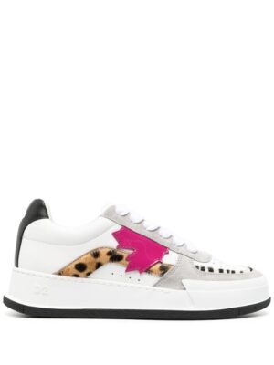 Dsquared2 Sneakers met patchdetail - Wit